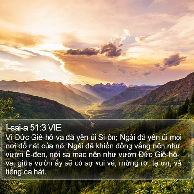 I-sai-a 51:3 VIE Bible Verse Image