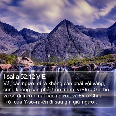 I-sai-a 52:12 VIE Bible Verse Image