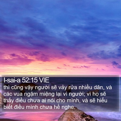I-sai-a 52:15 VIE Bible Verse Image