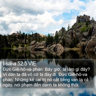 I-sai-a 52:5 VIE Bible Verse Image