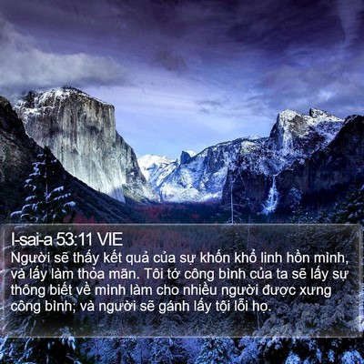 I-sai-a 53:11 VIE Bible Verse Image
