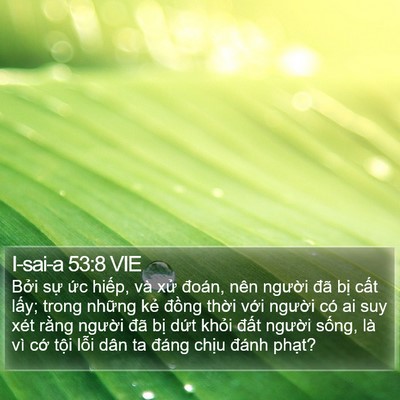 I-sai-a 53:8 VIE Bible Verse Image