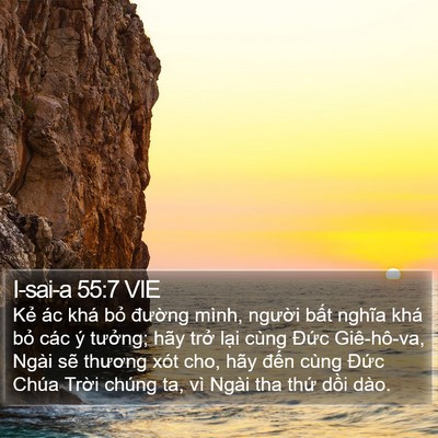 I-sai-a 55:7 VIE Bible Verse Image