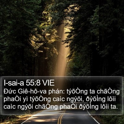I-sai-a 55:8 VIE Bible Verse Image