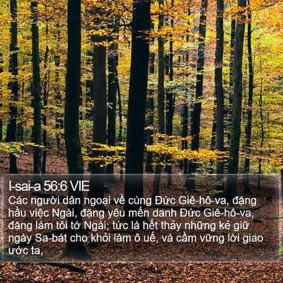 I-sai-a 56:6 VIE Bible Verse Image