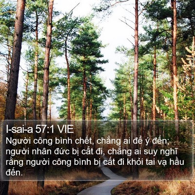 I-sai-a 57:1 VIE Bible Verse Image