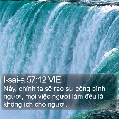 I-sai-a 57:12 VIE Bible Verse Image