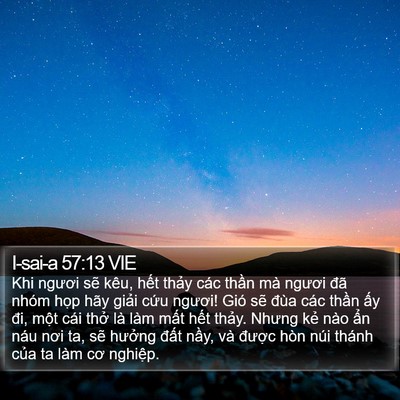 I-sai-a 57:13 VIE Bible Verse Image