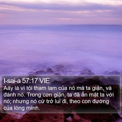 I-sai-a 57:17 VIE Bible Verse Image
