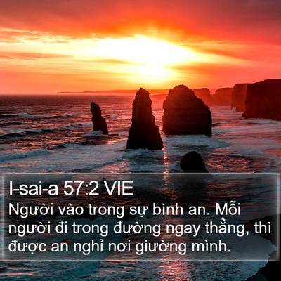 I-sai-a 57:2 VIE Bible Verse Image