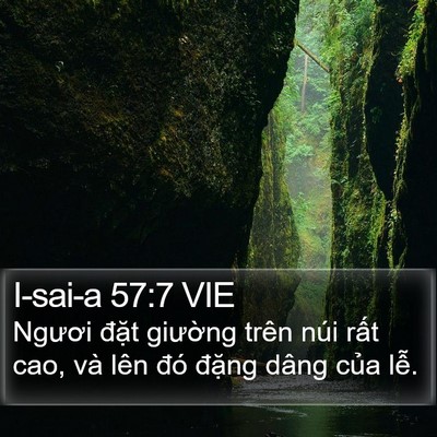 I-sai-a 57:7 VIE Bible Verse Image