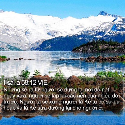 I-sai-a 58:12 VIE Bible Verse Image