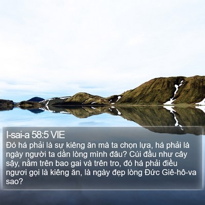 I-sai-a 58:5 VIE Bible Verse Image
