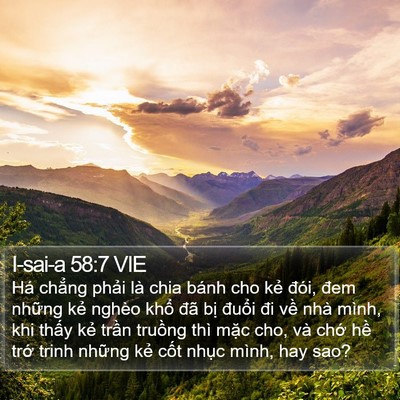 I-sai-a 58:7 VIE Bible Verse Image