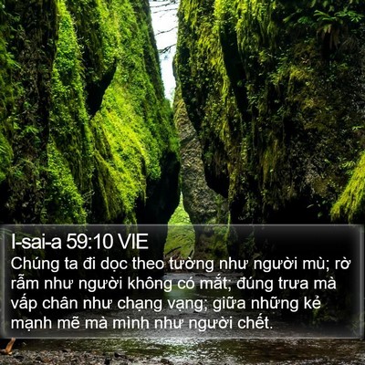 I-sai-a 59:10 VIE Bible Verse Image