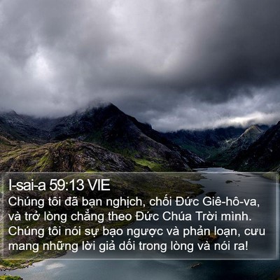 I-sai-a 59:13 VIE Bible Verse Image