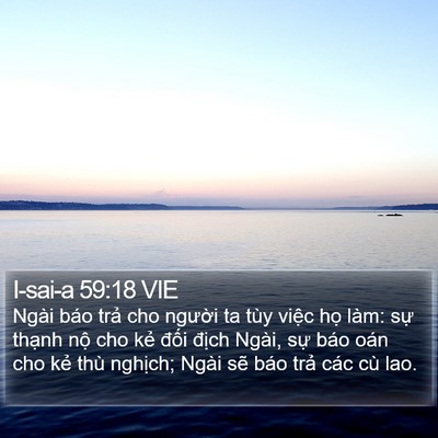 I-sai-a 59:18 VIE Bible Verse Image