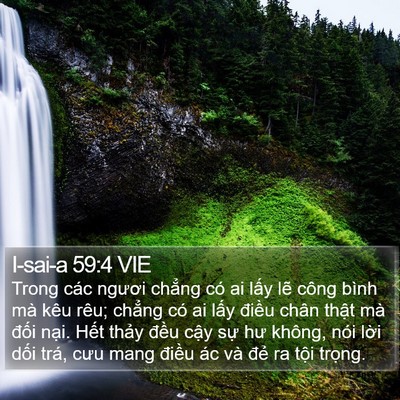 I-sai-a 59:4 VIE Bible Verse Image