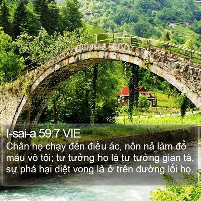 I-sai-a 59:7 VIE Bible Verse Image