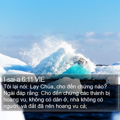 I-sai-a 6:11 VIE Bible Verse Image