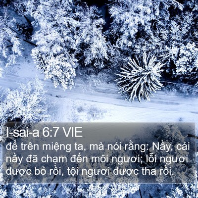I-sai-a 6:7 VIE Bible Verse Image