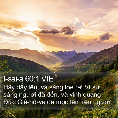 I-sai-a 60:1 VIE Bible Verse Image