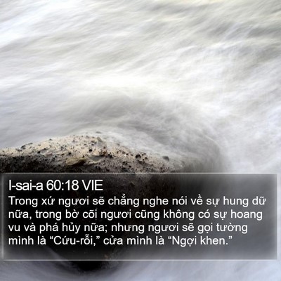I-sai-a 60:18 VIE Bible Verse Image