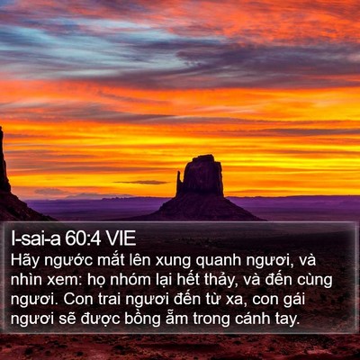 I-sai-a 60:4 VIE Bible Verse Image