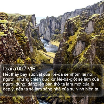 I-sai-a 60:7 VIE Bible Verse Image