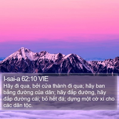 I-sai-a 62:10 VIE Bible Verse Image
