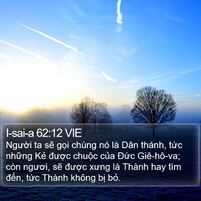 I-sai-a 62:12 VIE Bible Verse Image