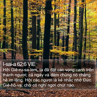 I-sai-a 62:6 VIE Bible Verse Image