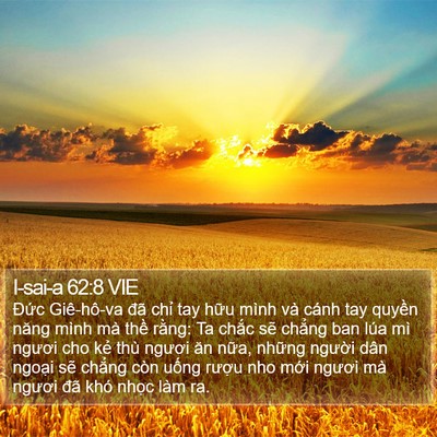 I-sai-a 62:8 VIE Bible Verse Image