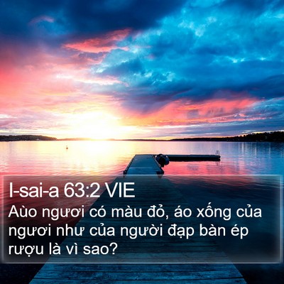 I-sai-a 63:2 VIE Bible Verse Image