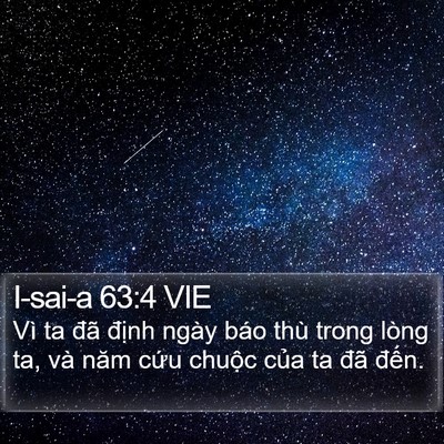 I-sai-a 63:4 VIE Bible Verse Image