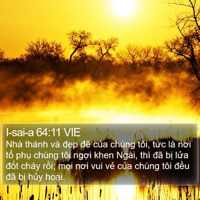 I-sai-a 64:11 VIE Bible Verse Image