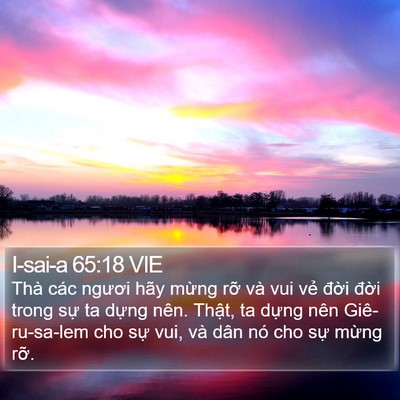 I-sai-a 65:18 VIE Bible Verse Image