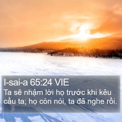 I-sai-a 65:24 VIE Bible Verse Image