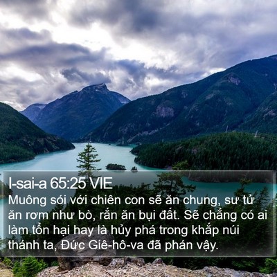 I-sai-a 65:25 VIE Bible Verse Image