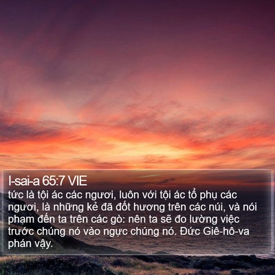 I-sai-a 65:7 VIE Bible Verse Image