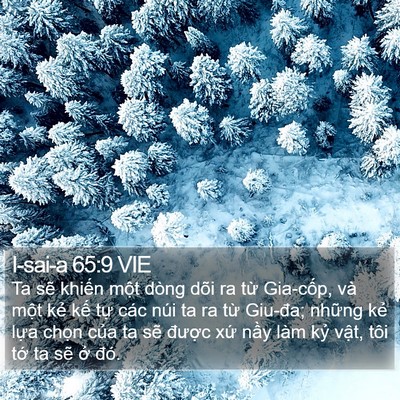 I-sai-a 65:9 VIE Bible Verse Image