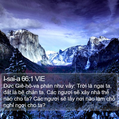I-sai-a 66:1 VIE Bible Verse Image
