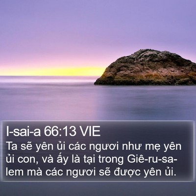 I-sai-a 66:13 VIE Bible Verse Image