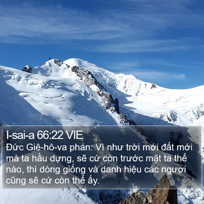 I-sai-a 66:22 VIE Bible Verse Image