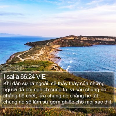 I-sai-a 66:24 VIE Bible Verse Image