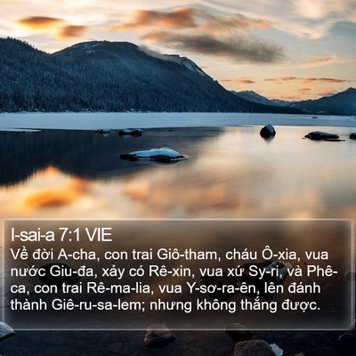 I-sai-a 7:1 VIE Bible Verse Image