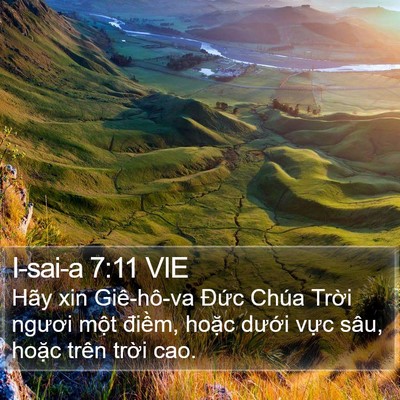 I-sai-a 7:11 VIE Bible Verse Image