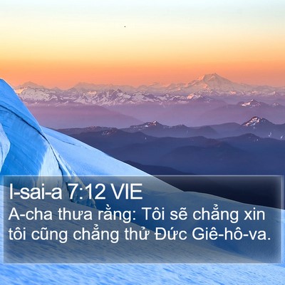 I-sai-a 7:12 VIE Bible Verse Image