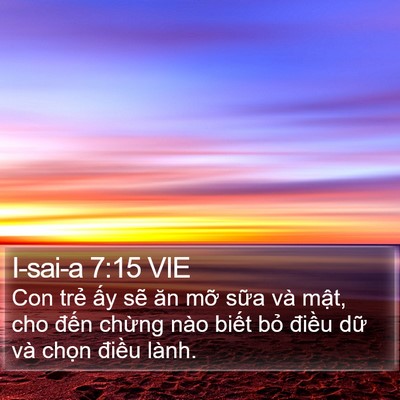 I-sai-a 7:15 VIE Bible Verse Image