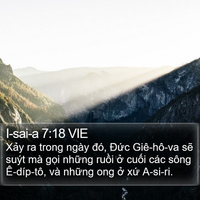 I-sai-a 7:18 VIE Bible Verse Image